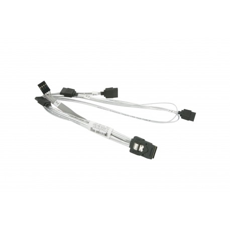 Kabel Supermicro MiniSAS-4xSATA 46/33/23/13cm z kablem Sideband 15cm