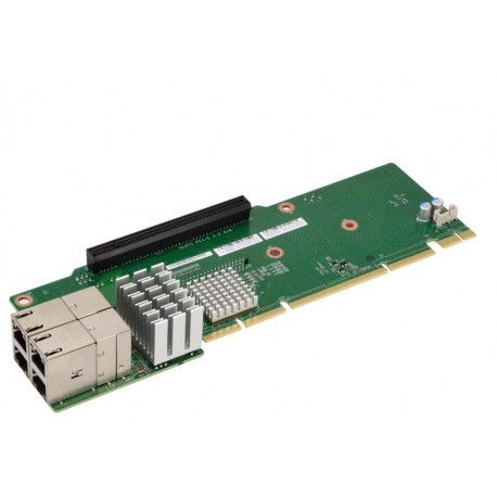 2U Ultra Riser with 4-port 10Gbase-T and 2 PCI-E x16, Intel XL710 and X557