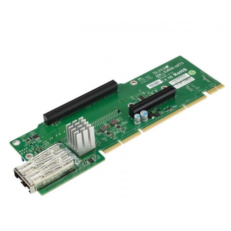 2U Ultra Riser 2-port 25GbE SFP28 Mellanox ConnectX-4 Lx EN, 1 PCI-E 3.0 x16, 1 PCI-E 3.0 x8 (in x16), 1 PCI-E 3.0 x8 (internal)