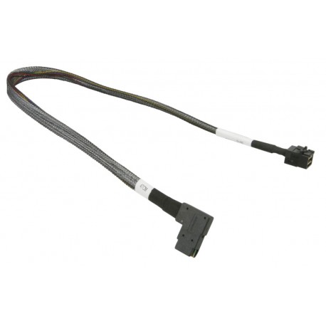 Kabel Supermicro prosty MiniSAS HD na MiniSAS kąt prosty 47cm CBL-SAST-0655