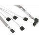 Kabel Supermicro MiniSAS kąt prosty na 4 SATA 70/75cm CBL-SAST-0659