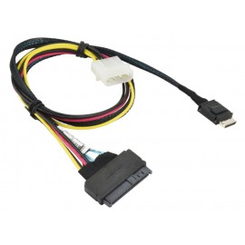 Kabel OCuLink na U.2 PCIe z zasilaniem 55cm Supermicro CBL-SAST-0956