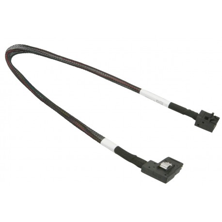 Kabel MiniSAS HD na MiniSAS wtyczka kątowa 39cm Supermicro CBL-SAST-0656