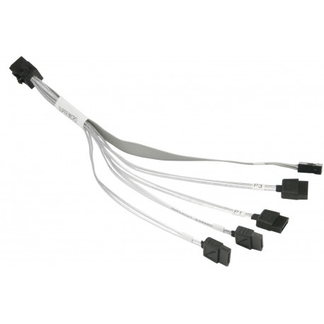 Kabel MiniSAS HD na 4 SATA 20cm Supermicro CBL-SAST-0664