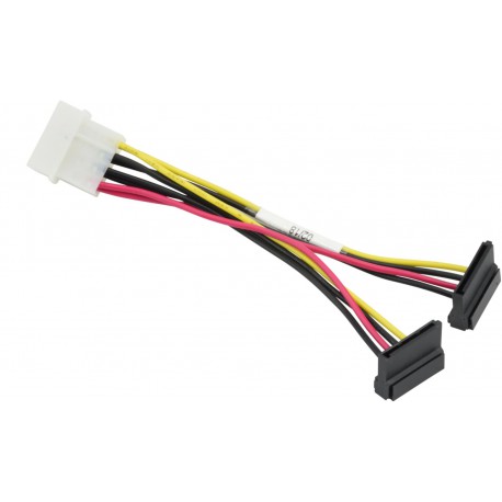 Kabel 4 pin na 2x SATA power 15cm Supermicro CBL-0082L