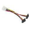 Kabel 4 pin na 2x SATA power 15cm Supermicro CBL-0082L