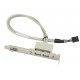 Kabel USB wewnętrzne na 2x USB zewnętrzne 40cm Supermicro CBL-0083L