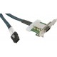 Kabel MiniSAS wewnętrzny na 1 port zewnętrzny niskoprofilowy 61cm Supermicro CBL-0167L-LP