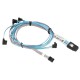 Kabel wewnętrzny MiniSAS na 4x SATA wtyczka prostokątna Supermicro CBL-0288L