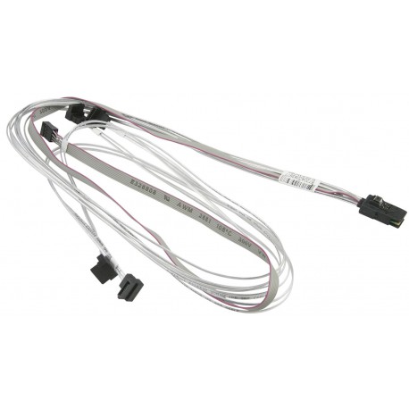 Kabel MiniSAS na 4x SATA wtyczka prostokątna Supermicro CBL-0388L-01