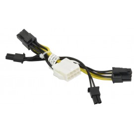 Kabel zasilający 8 pin na 2x 6+2 pin 5cm Supermicro CBL-PWEX-1040