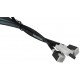 Kabel Slimline SAS x8 na 2x MiniSAS HD 70cm Supermicro CBL-SAST-0826