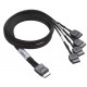 Kabel Supermicro OCuLink to 4x SATA CBL-SAST-0933