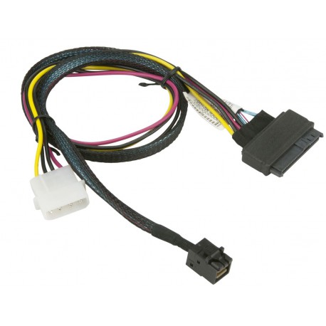 Kabel MiniSAS HD SFF-8643 na U2. PCIE SFF-8639 55cm Supermicro CBL-SAST-0957