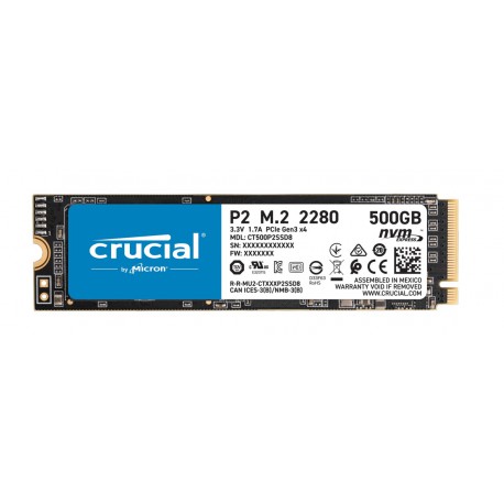Dysk SSD Crucial P2 500GB M.2 NVMe