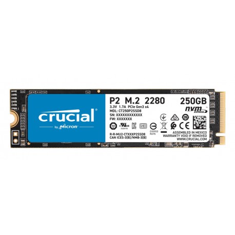 Dysk SSD Crucial P2 250GB M.2 NVMe PCIe