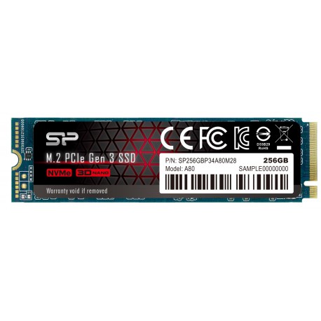 Dysk SSD Silicon Power P34A80 256GB M.2 NVMe PCIe