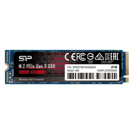 Dysk SSD Silicon Power P34A80 2TB M.2 NVMe PCIe