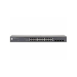 LevelOne Switch 24xGBit/4xSFP 19 cal Unmanaged