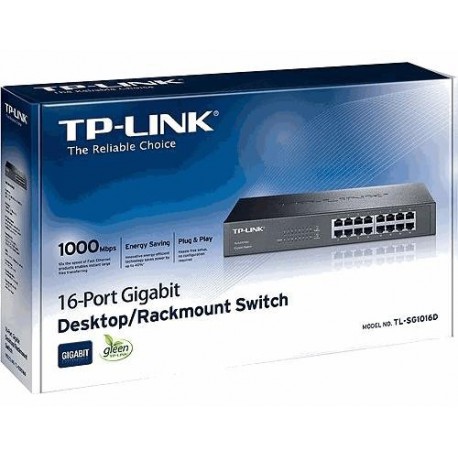 TP-LINK Switch TL-SG1016D 16xGBit Unman. Desktop