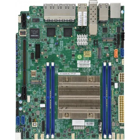 X11SDW-8C-TP13F,Intel SKL Xeon D Soc,4xDDR4 2400MHz 512G