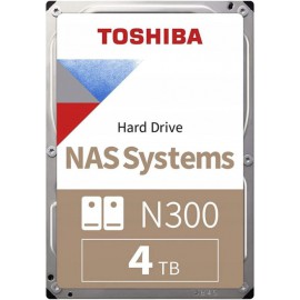 Dysk HDD Toshiba N300 3.5" SATA 3 4TB 7200 obr./min. (HDWQ140UZSVA)
