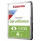 Toshiba HD3.5 cala SATA3 4TB S300 5.4k/Bulk